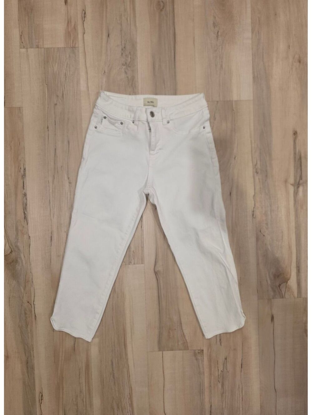 DL1961 Bardot Capri High Rise Instasculpt White Jeans Size 25